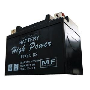 モレ（MOLLET） HTX4L-BS 液入充電済 HighPowerバッテリー メンテナンスフリー（YTX4L-BS互換） T・K-corporation｜hamashoparts