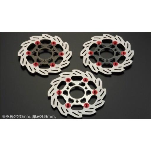 APE100typeD（エイプ100タイプD） 220mm ウエイブフローティングディスクローター ...