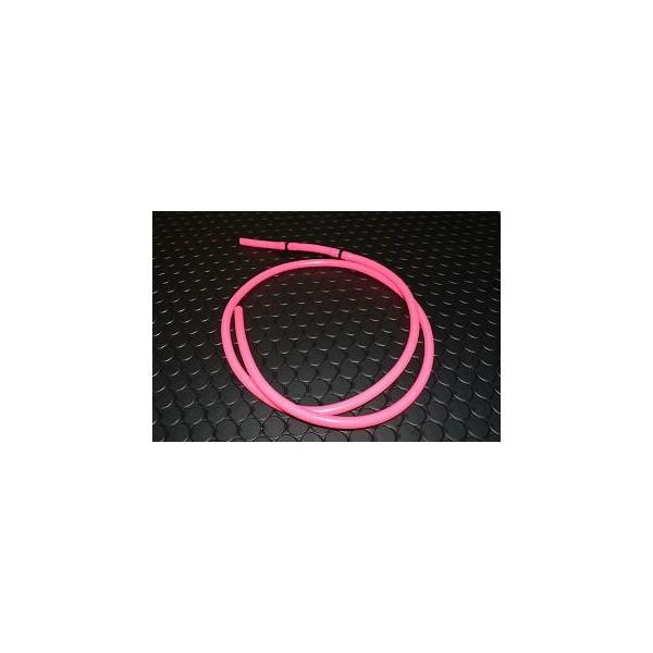 ブリーザーホース（内径5〜6mm/ワンウェイバルブ付） 蛍光ピンク KN企画