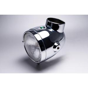 4Lモンキーヘッドライト12V電球付きクロームメッキ : ミニモト公式
