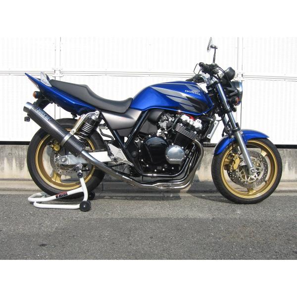 カーボンサイレンサーフルエキゾーストマフラー（JMCA認証） WR'S（ダブルアールズ） CB400...