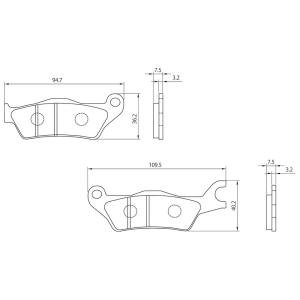 GIXXER（ジクサー）17〜18年 赤パッド（ブレーキパッド）フロント用 DAYTONA（デイトナ）｜hamashoparts