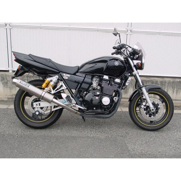 XJR400R（01年〜）BC-RH02J ラウンドタイプ スリップオンマフラー ステンレス/チタン...