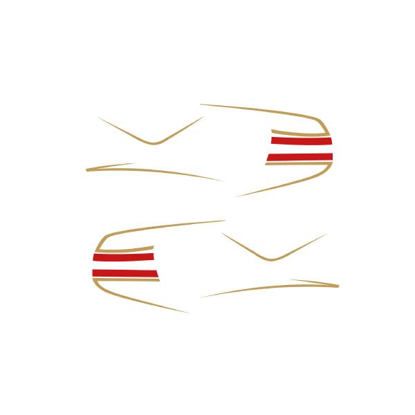 RZノスタルジックステッカー レッド/ゴールド WORLD WALK（ワールドウォーク） XSR15...