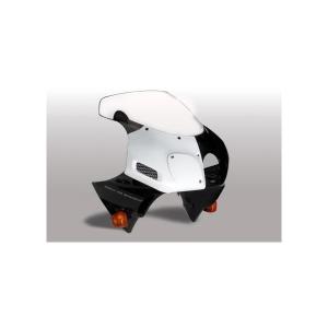 片目耐久ゼッケンカウル 白ゲル CBR250RR（MC22） 90年〜