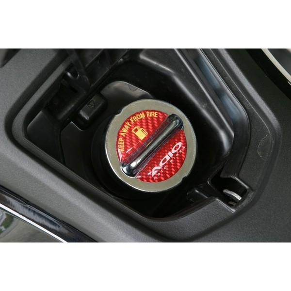 ズーマーX（ZOOMERX）JF58 フューエルキャップエンブレム レッド ADIO（アディオ）