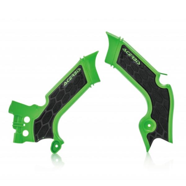 AC-23693 X-GRIPフレームガード KX250 4T/X GREEN/BLACK アチェル...