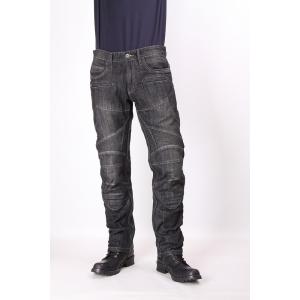 DP-27 本革ヒートガード付デニムパンツ ブラック Mサイズ DEGNER