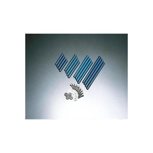 プロト製ラウンドオイルクーラー専用サイドパイプブルーアルマイト5段用 PLOT（プロト）