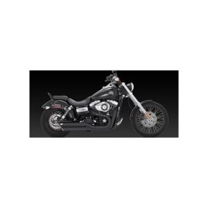 ブラック スリップオン ツインスラッシュ VANCE&HINES バンス＆ハインズ