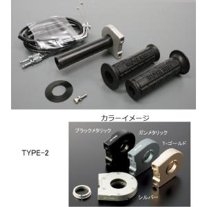 KTM RC390（14〜15年） スロットルキット ホルダー タイプ2/シルバー 巻取Φ32 グロメット付属 ACTIVE（アクティブ）｜hamashoparts