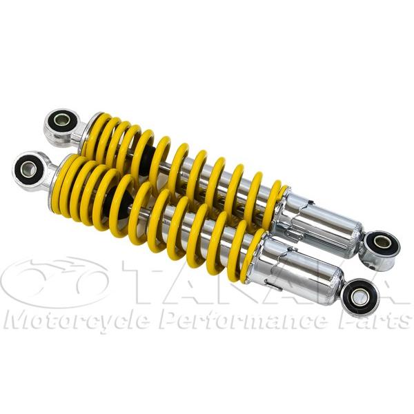 280mm リアサスペンション イエロー 田中商会 ダックス（DAX）