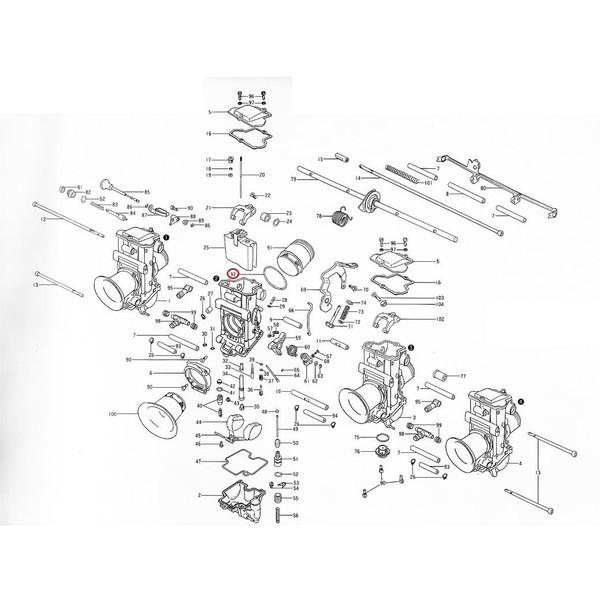 TMR28Φ用Oリング スピゴット MIKUNI（ミクニ）