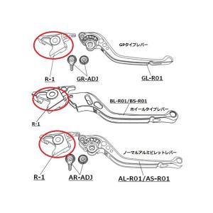 GPX250R 補修用 アルミビレットレバー取付アタッチメント ブレーキ側 U-KANAYA｜hamashoparts