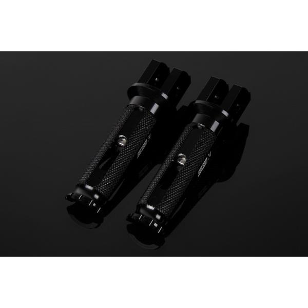 アルミ削り出しタンデムステップ レーシングタイプ（取付部 ブラック/ステップバー ブラック） SSK...