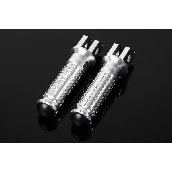 アルミ削り出しタンデムステップ スタンダードタイプ（取付部 シルバー/ステップバー シルバー） SS...