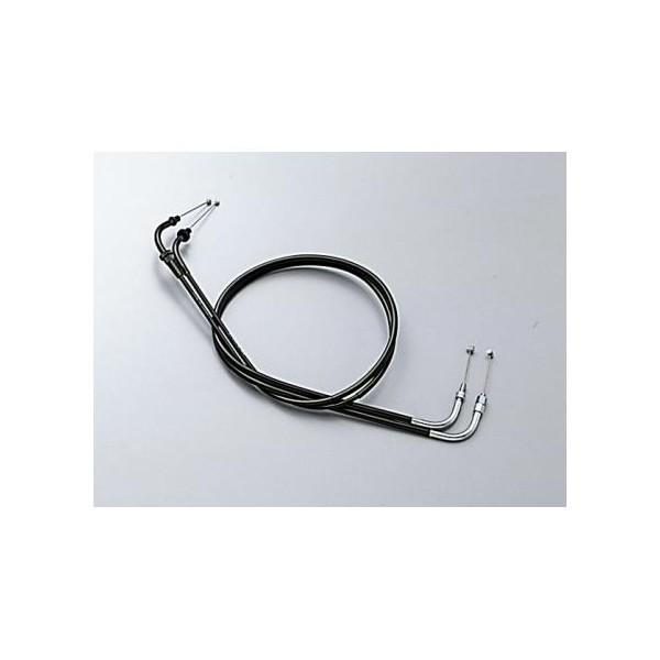 ドラッグスター250（08〜12年 VG05J） スロットルワイヤーW ブラック 80mmロング H...