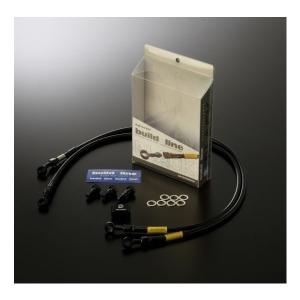 ZRX1200DAEG メッシュ ブレーキホース フロント 純正長 スモーク