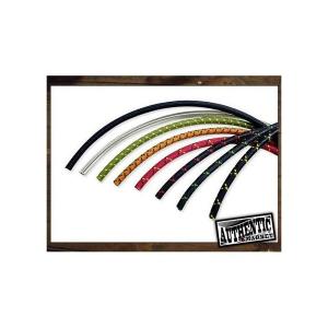 ビンテージスタイルプラグコード黒ツヤ消し（10cm切り売り）　AUTHENTIC MARKET（オーセンティックマーケット）