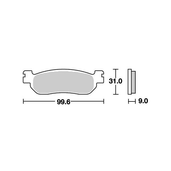 YZF-R1（02〜03年） ストリートエクセル（シンター）ブレーキパッド リア用 728LS SB...