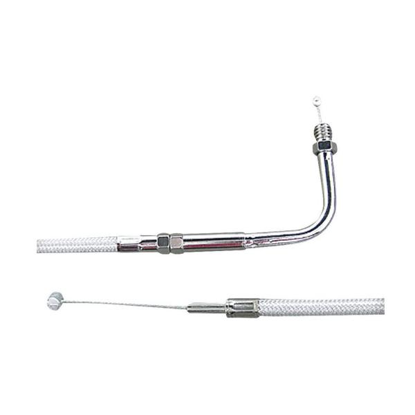 37in シングルスロットルケーブル 90° プラチナコート BT・XL用 NEO FACTORY（...