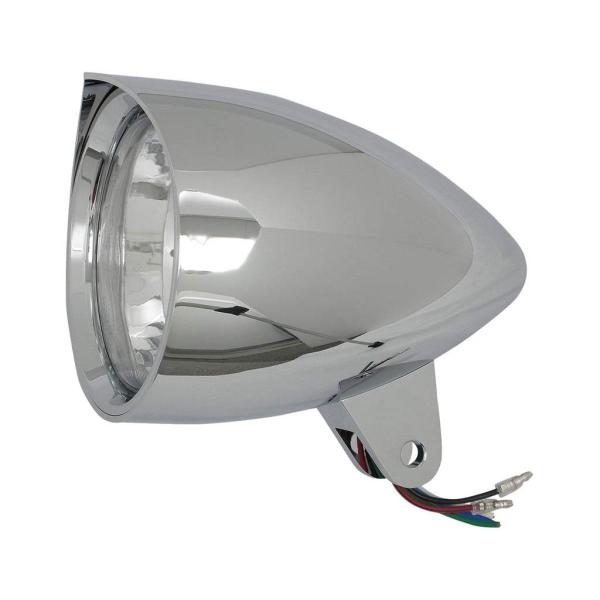 4-1/2in シャープバイザー付きバレットヘッドライト クローム NEO FACTORY（ネオファ...