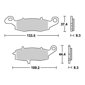 フロントブレーキホースキット クリアホース ステンレス CB400SS 01