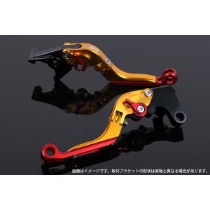 DUCATI 1098/S/Tricolor '07〜'08 可倒延長式アジャストレバーセット レバー：ゴールド アジャスター：グリーン SSK SPEEDRA（スピードラ）｜hamashoparts