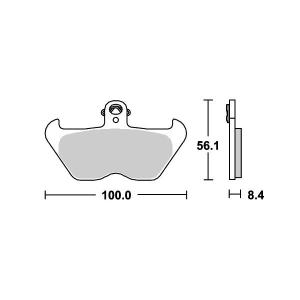 BMW K1200LT（99〜00年） ストリートエクセル（シンター）ブレーキパッド フロント用 703HS SBS（エスビーエス）｜hamashoparts