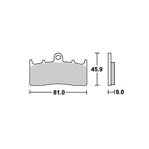 BMW R1150RS（01年〜） ストリートエクセル（シンター）ブレーキパッド フロント用 778HS SBS（エスビーエス）｜hamashoparts