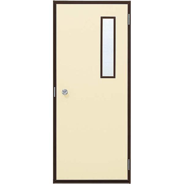 アルミサッシ YKK 半外 フラッシュドア 小窓付 W796×H2007 （79620）