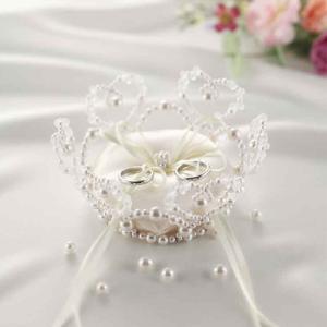 グレースフラワーリングピロー クラウンタイプ/シャンパンG