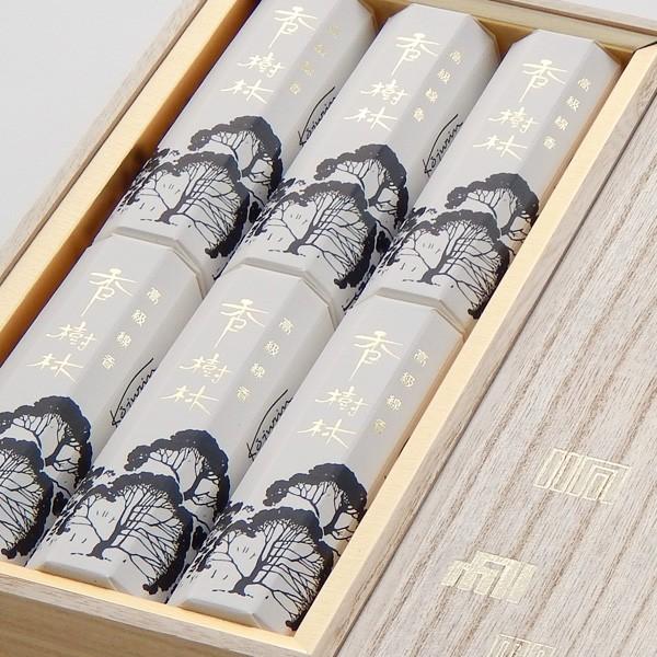 進物線香　香樹林　短寸６箱入　桐箱　　お仏壇・仏具の浜屋