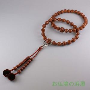 数珠（念珠） 金剛菩提樹・翡翠（ヒスイ）[二天]仕立 22珠 紐房 男性