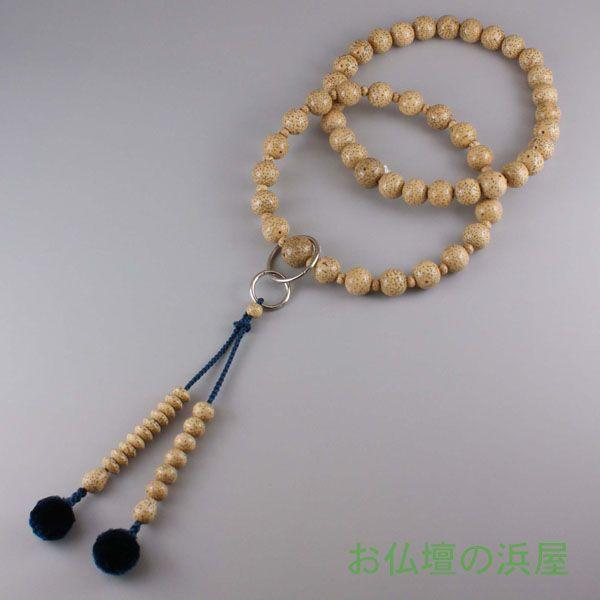 数珠（念珠）　浄土宗用　星月菩提樹・共仕立　正絹菊房　三万浄土　男性用 ●お仏壇・仏具の浜屋