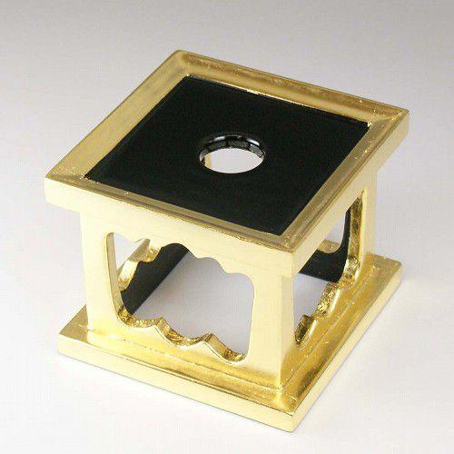 リン台　おりん用台　　木製　惣金　３寸　　お仏壇・仏具の浜屋