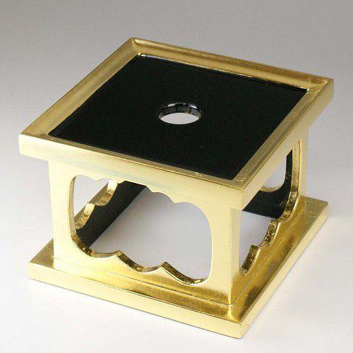 リン台　おりん用台　　木製　惣金　４寸　　お仏壇・仏具の浜屋