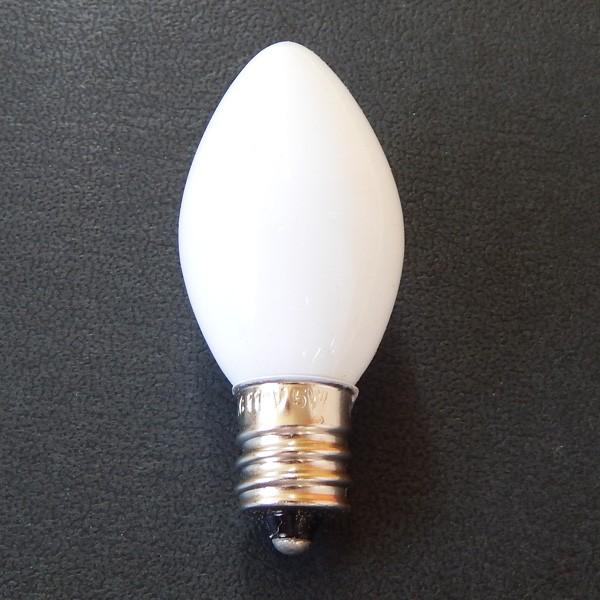 各種電気ローソク用電球　白色球 110V5W ●お仏壇・仏具の浜屋