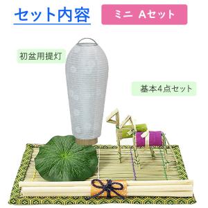 初盆セット ミニサイズ Aセット (30cm幅...の詳細画像4