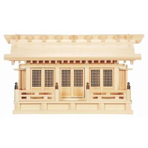 かべ掛三社　（ひのき） 横巾55×高さ32cm 【神棚】 ●お仏壇・仏具の浜屋