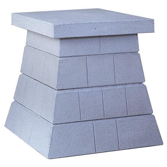 外宮用台石 人口石台座４段（小）祠用  横巾62cm 【石台座】 ●お仏壇・仏具の浜屋