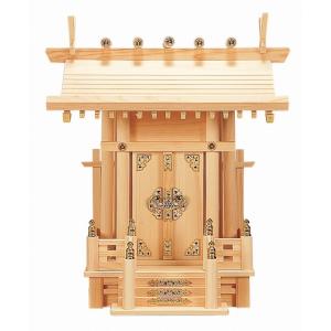大神明丸柱付　（ひのき） 横巾39×高さ46cm 【神棚】 ●お仏壇・仏具の浜屋