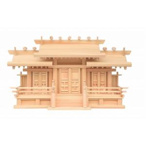 新寸唐戸三社・大　（ひのき）　総ひのき仕上 横巾72×高さ40cm 【神棚】 ●お仏壇・仏具の浜屋｜hamayanet