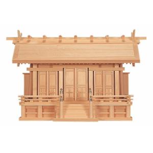 鵬通し三社　（木曽ひのき） 横巾76×高さ48cm 【神棚】 ●お仏壇・仏具の浜屋