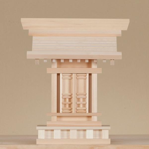 一社唐戸・小　（木曽ひのき） 横巾30×高さ35cm 【神棚】 ●お仏壇・仏具の浜屋