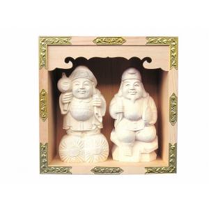 一升マス 恵比寿大黒セット 横巾17cm 【神具】 ●お仏壇・仏具の浜屋