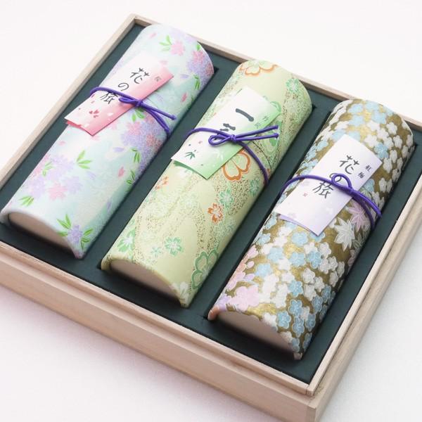 進物線香 花くらべ 3種類の香り 桐箱入 奥野晴明堂