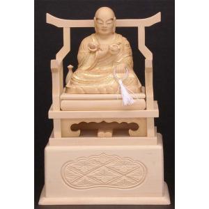 御仏像 三宝尊御本尊 日蓮宗用 ツゲ仏中七台座 8分 お仏壇・仏具の