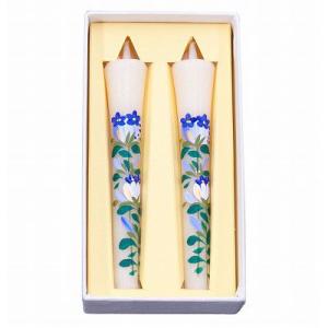 絵ろうそく　絵ローソク　　リンドウ　　お仏壇・仏具の浜屋