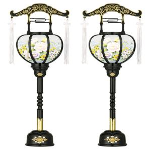 SALE／10%OFF 張2号 盆提灯 盆ちょうちん (仏具、仏壇) 霊前灯 回転